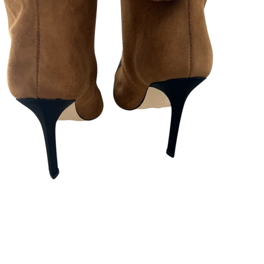 NIB Good American Over the Knee Slouch Pointed Toe Brown Boots 4 - Picture 6 of 11